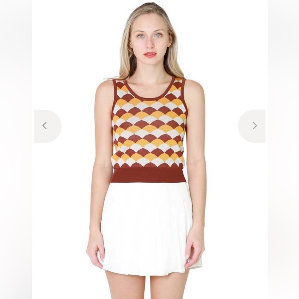 Adorable Retro Ribbed Knit Tank & Skirt Set, NWT! - Picture 7 of 16